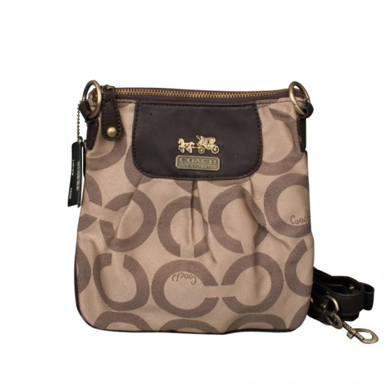 Coach Logo C Monogram Small Khaki Crossbody Bags EQI | Women